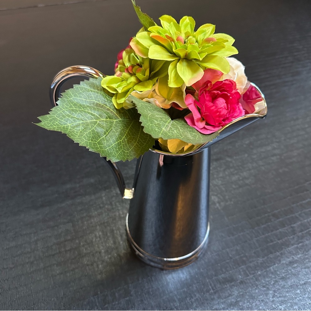 Beautiful Stainless Steel Made in Portugal Farmhouse Style Pitcher, Rivet detail - Picture 4 of 10